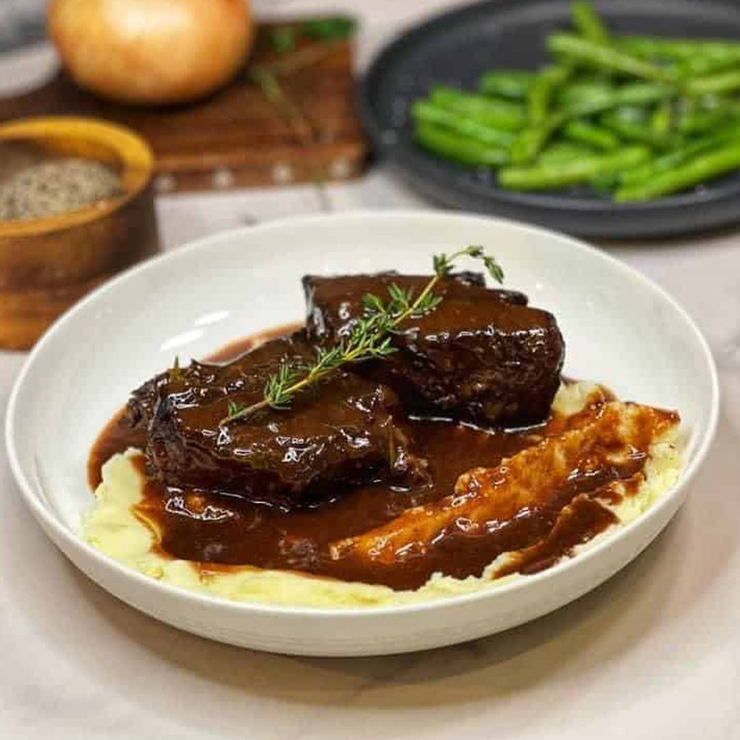 Braised Flanken (Roasted Garlic Sauce) 6 Pcs