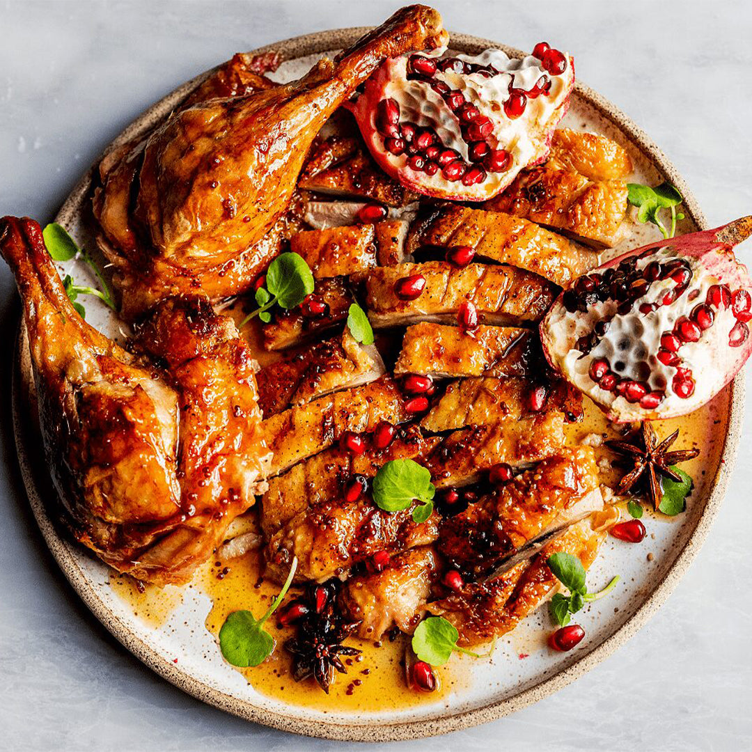 Glazed Quartered Duck - 2 Legs 2 Breast 2 Wings
