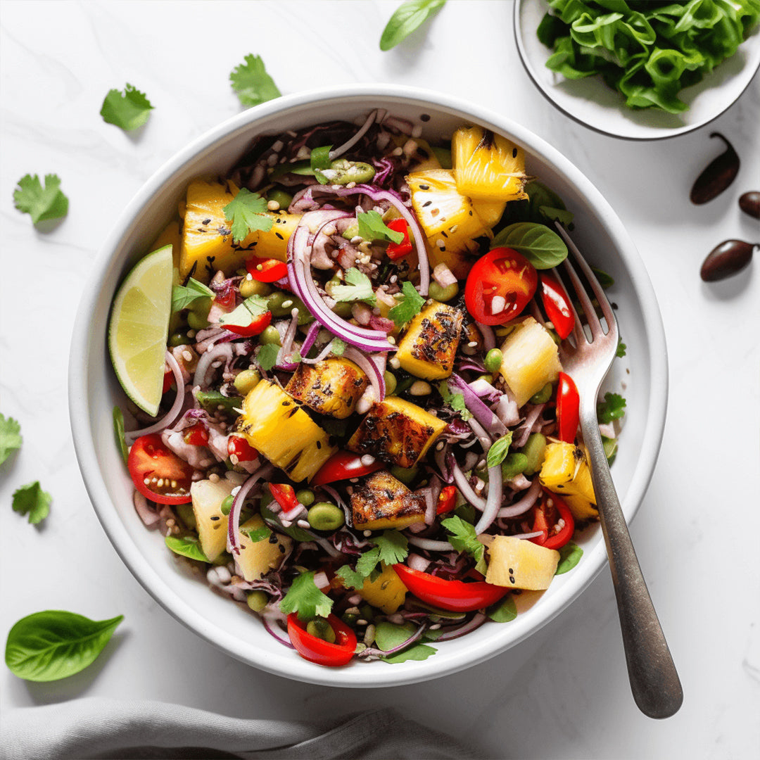 Hawaiian Salad - Teriyaki Dressing