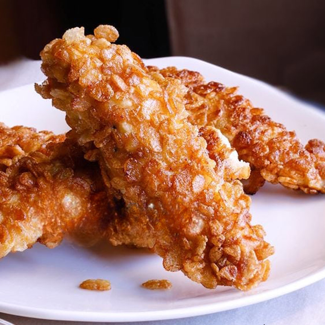 Crispy Rice Chicken Fingers