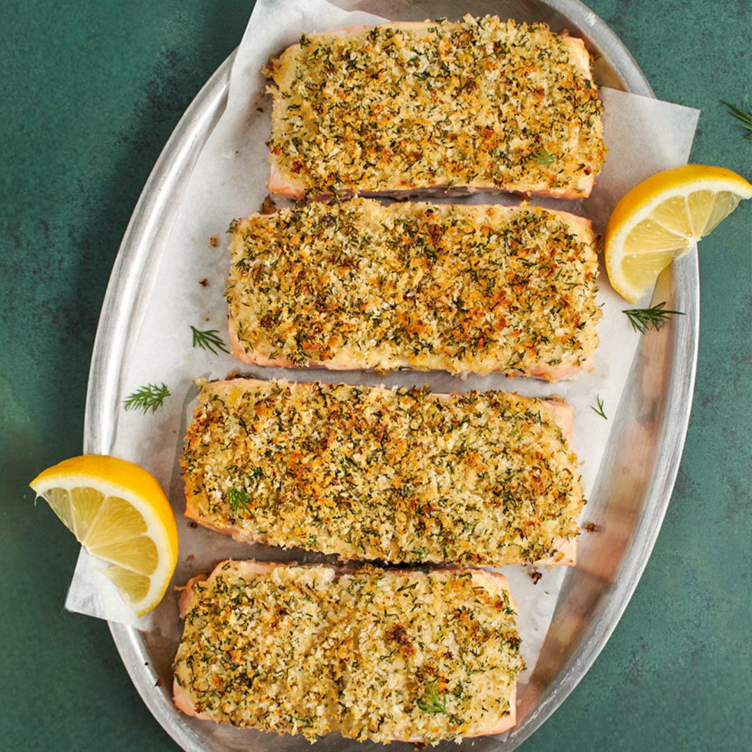 Panko Crusted Sweet Chili Salmon
