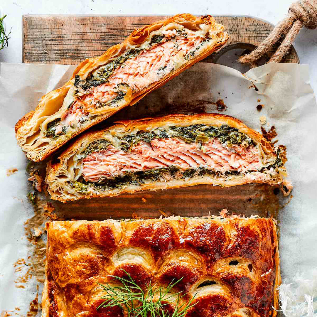 Salmon Spinach Wellington