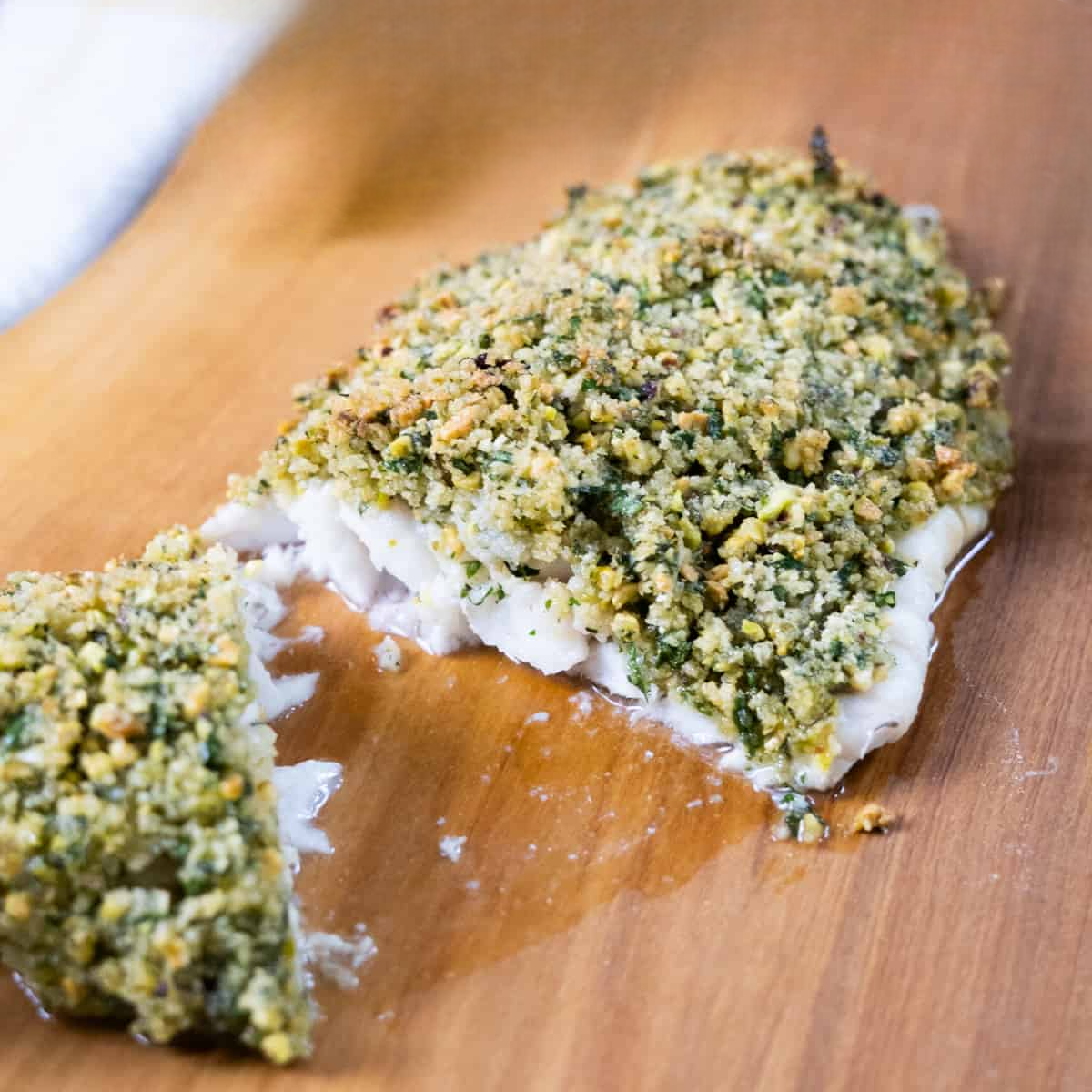 Pistachio Crusted Sea Bass - 4 Pieces